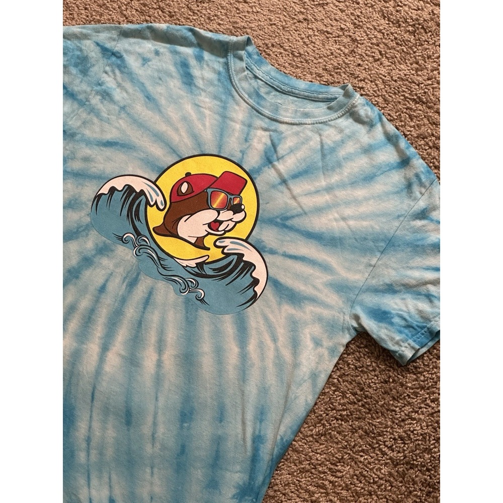 Adult Buc-ees Short Sleeve Tie Dye Graphic Shirt - Medium